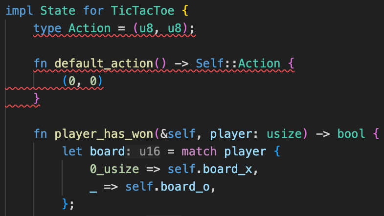 Error with MCTS state code