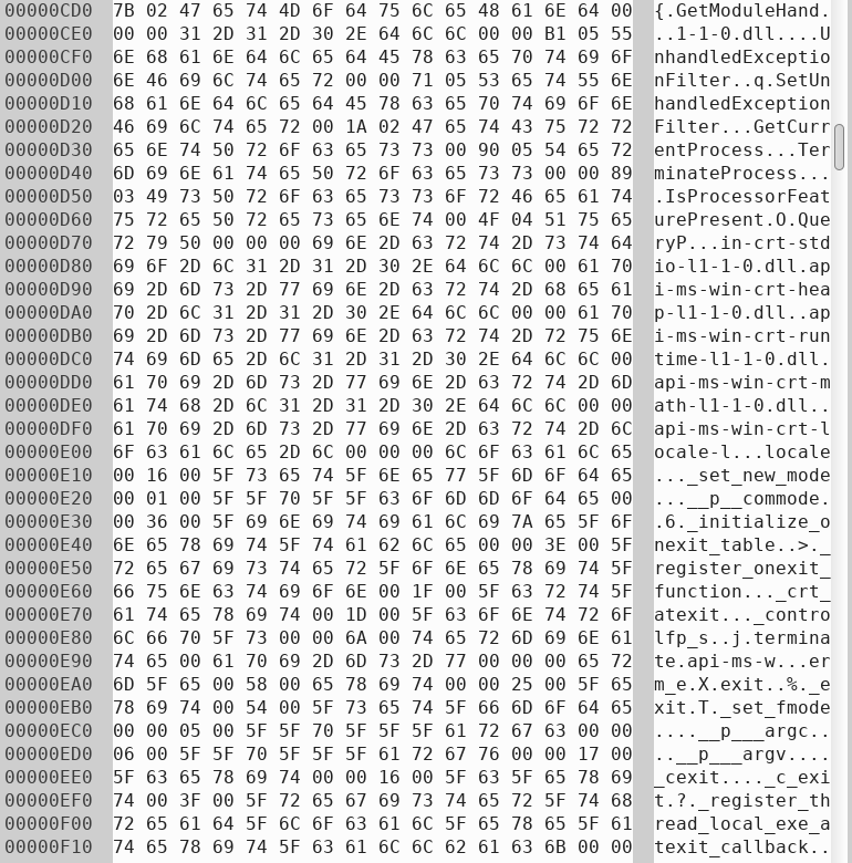 Middle of 1.bmp viewed in hex editor Image
